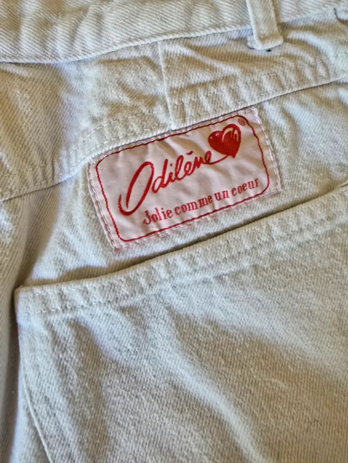Short en jeans court 🍒Odilène vintage 80🍒taille 32/34 - photo numéro 3