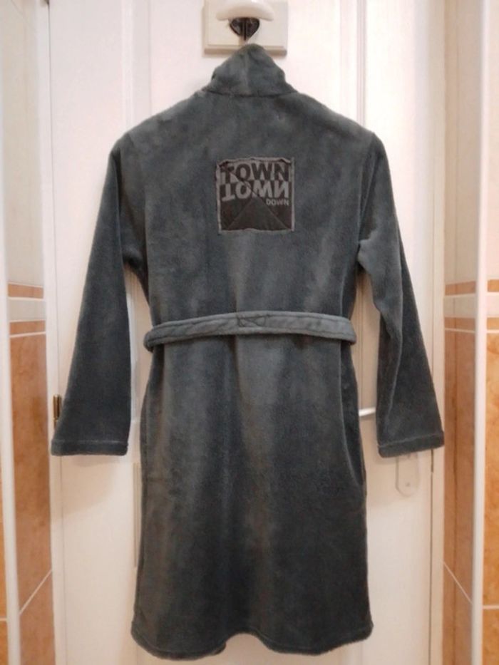 Robe de chambre/peignoir gris foncé T.10/12 ans - Kiabi - photo numéro 2
