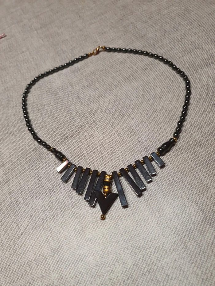 Collier tourmaline noire - photo numéro 2