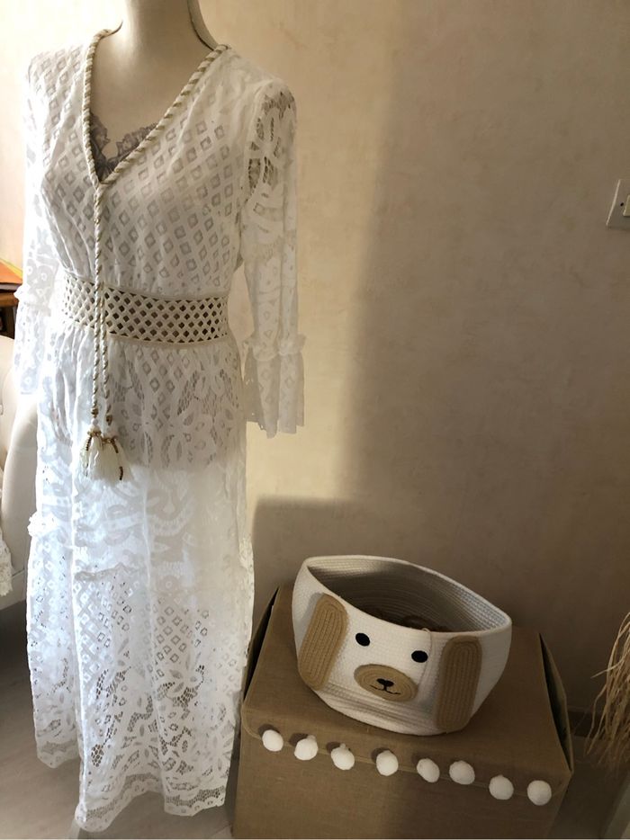 Robe longue en dentelle bohème - photo numéro 3