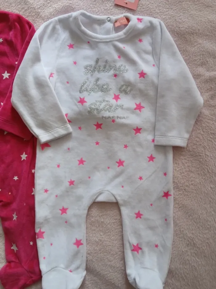 Lot de 2 pyjamas neufs Naf Naf 9-12 mois - photo numéro 6