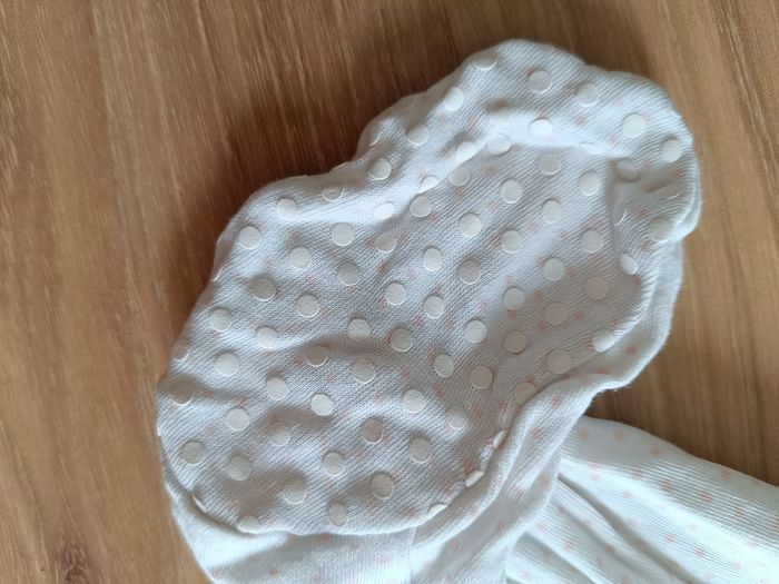 Pyjama 1 pièce blanc imprimé points roses Tex 18 mois - photo numéro 3