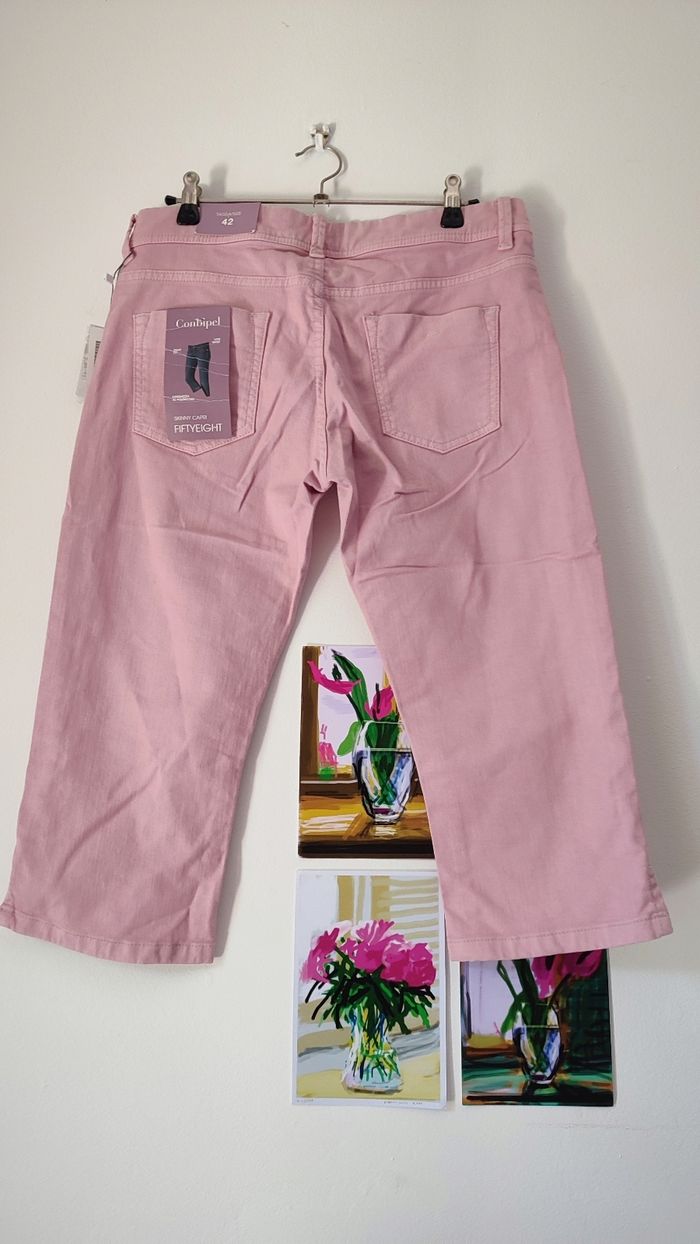 Pantacourt rose taille 38 - photo numéro 2