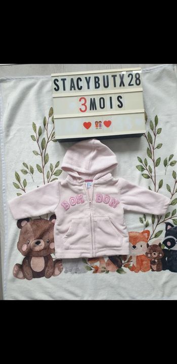 Veste chaude 3 mois fille