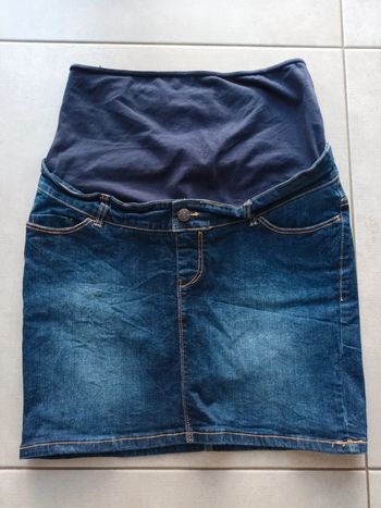 Jupe en jean de grossesse 38