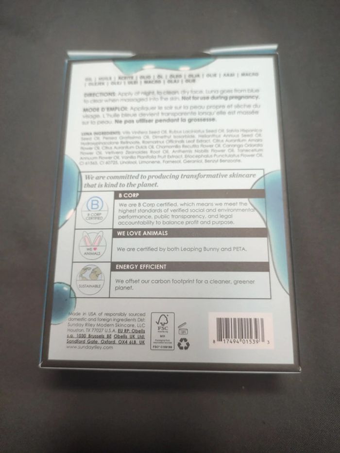 LUNA Huile de nuit au rétinol pour le visage - photo numéro 3