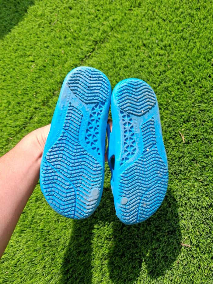 Sandales claquettes tongs plage piscine mer bleu nabaiji taille 27 28 - photo numéro 3