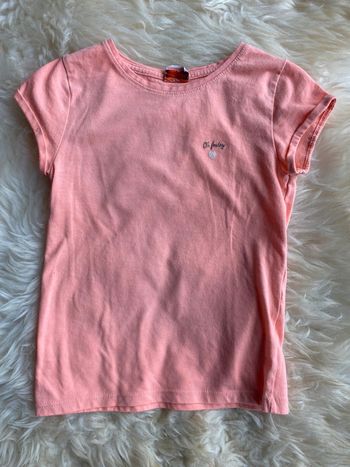 T-shirt corail/fluo 6 ans