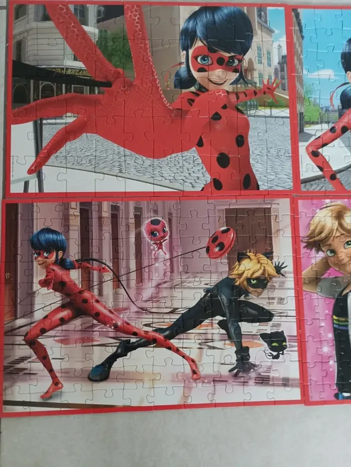 4 puzzles évolutives miraculous educa - photo numéro 2