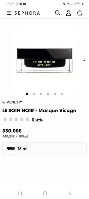 Masque soin noir 75ml Givenchy