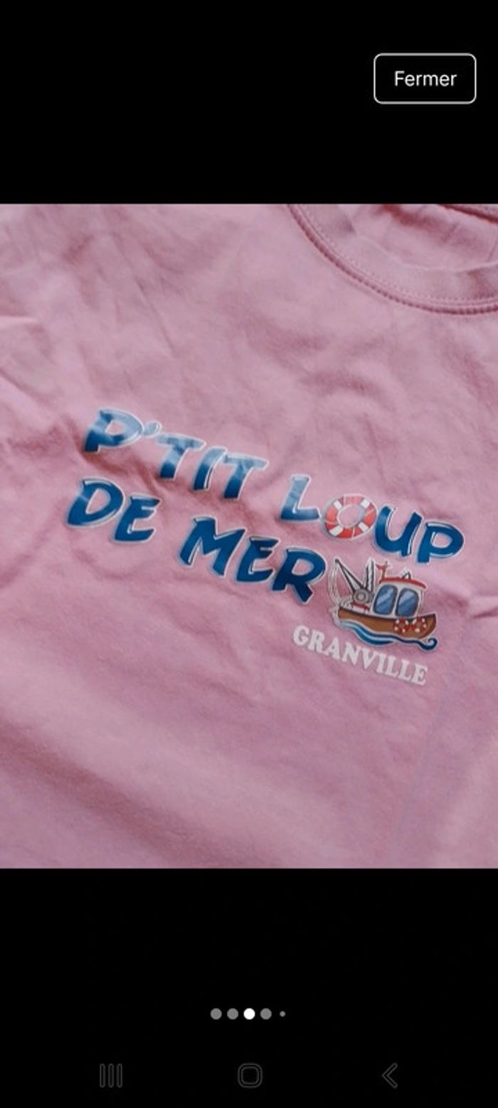 T-shirt fille rose Granville - photo numéro 3