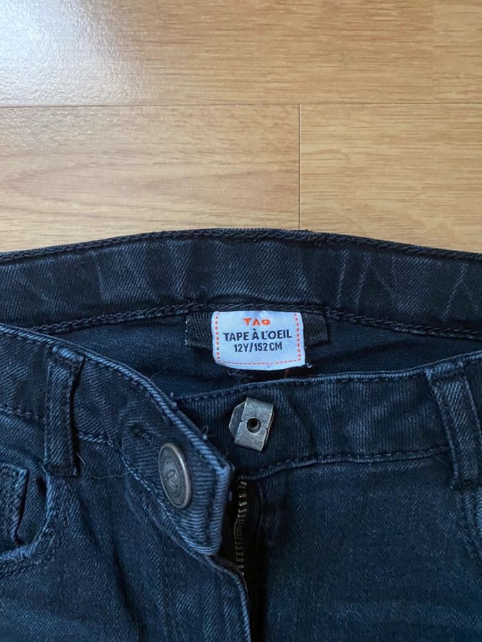 Jeans slim tape a l’œil 12 ans - photo numéro 4