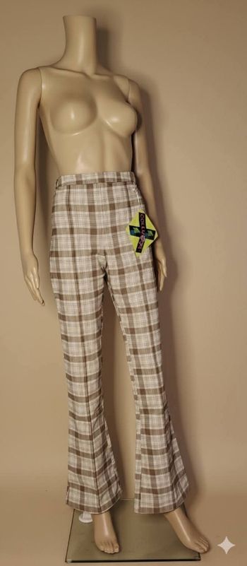 Pantalon à carreaux collusion Neuf avec Étiquette - Taille 40 (UK 10)