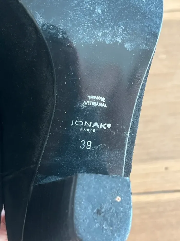 Bottines à talons noires Jonak - photo numéro 7