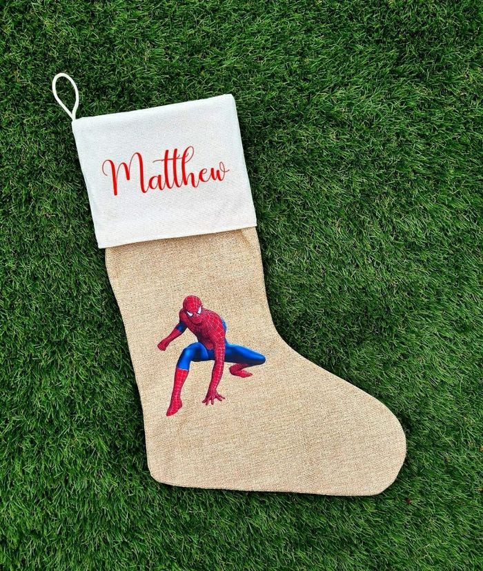Chaussette de Noël personnalisée spiderman