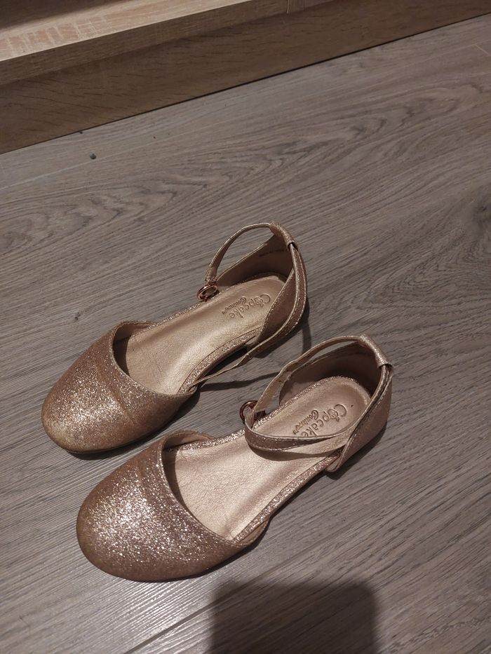 Ballerines de fête rose paillettes 29 - photo numéro 4