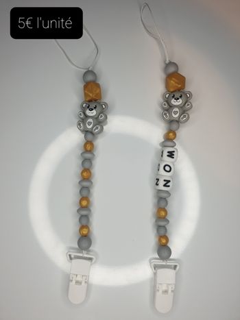 Attache tetine ourson