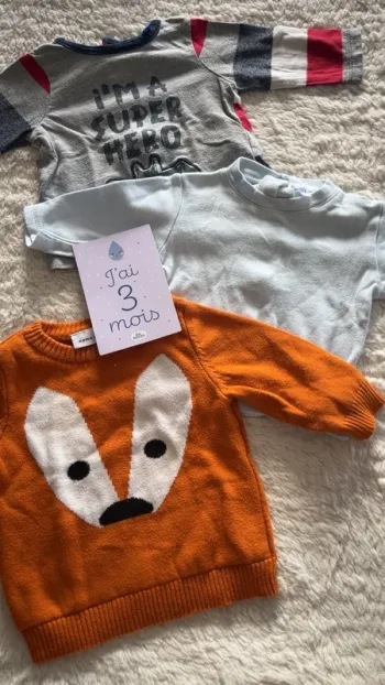 3 pull léger 3 mois