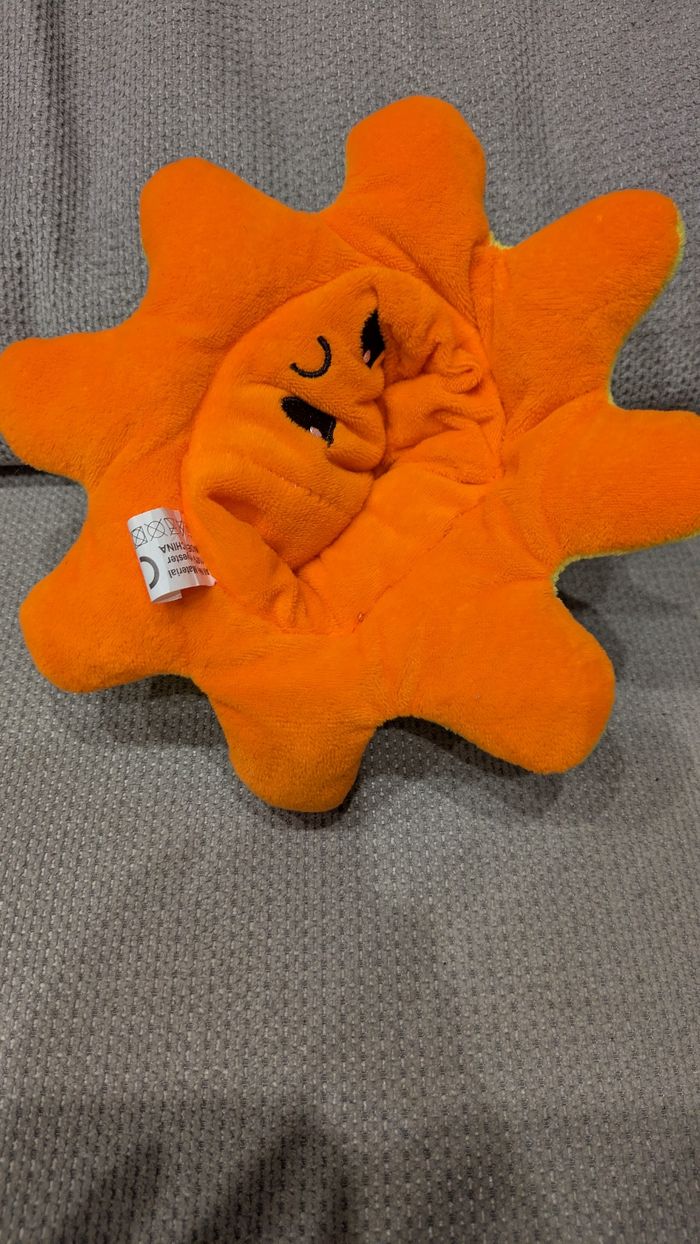 🐙 Peluche Pieuvre Réversible - Jaune & Orange (Humeur) 🐙 - photo numéro 5