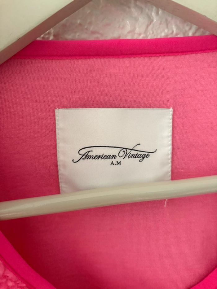 Veste sans manches American Vintage Hoktown fuschia / taille M/L - photo numéro 5