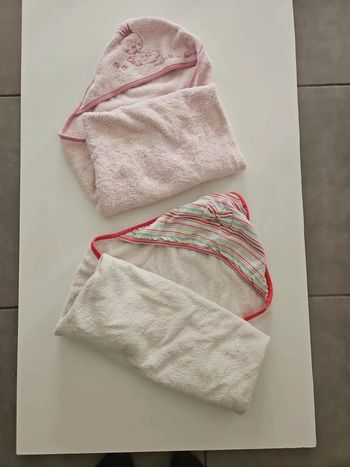 Lot 2 cape de bain sortie de bain serviette bebe