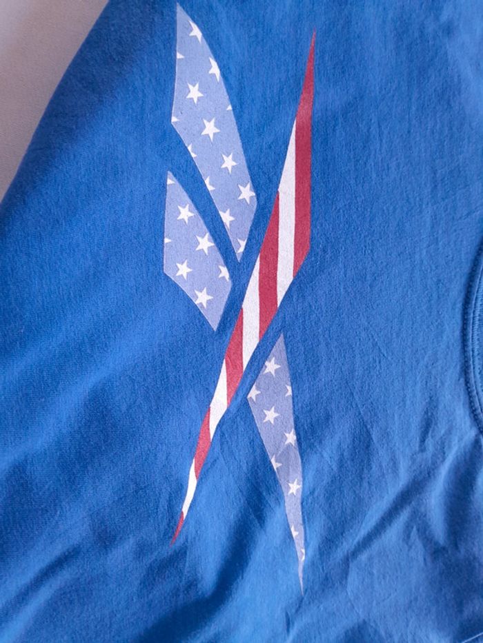 Très beau tee shirt Reebok imprimé style usa mixte - photo numéro 7