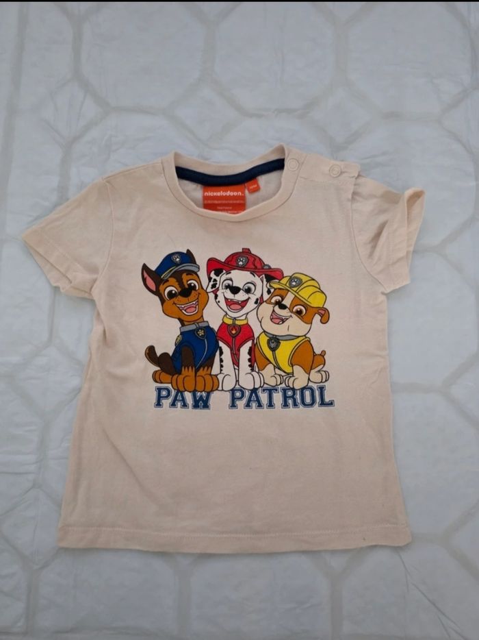 T-Shirt Bébé Paw Patrol - Pat' Patrouille - Chase, Marcus & Ruben - 12 Mois