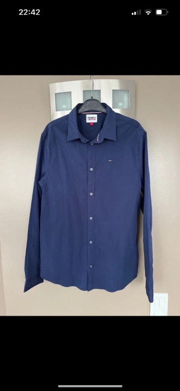 Chemise marine Hilfiger taille L