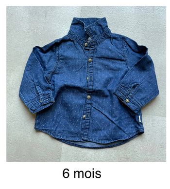 Chemise taille 6 mois