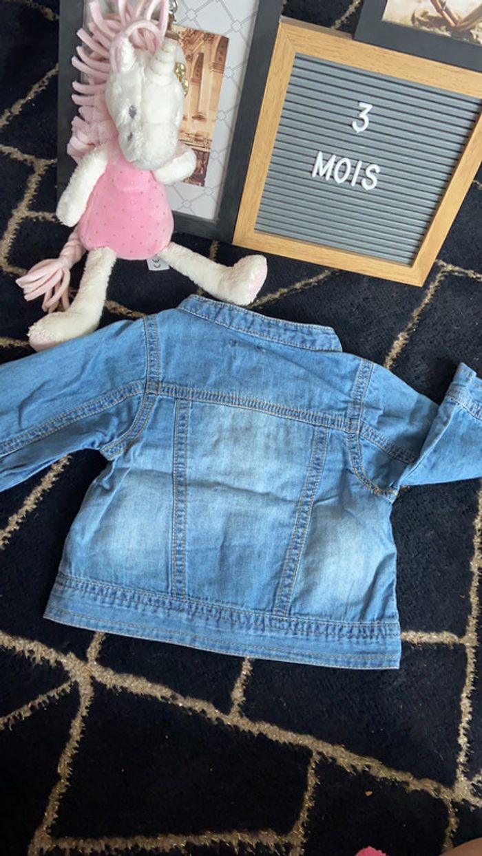 Chemise imitation veste en jean 3 mois - photo numéro 3