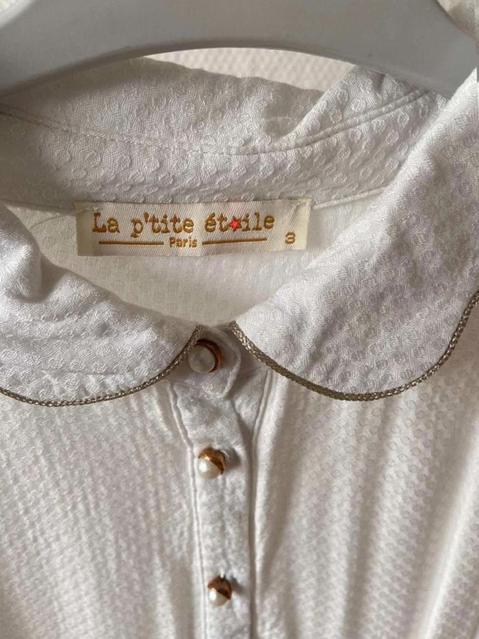 Robe  blanc/bleu marine  la  petite  étoile  T38 - photo numéro 4