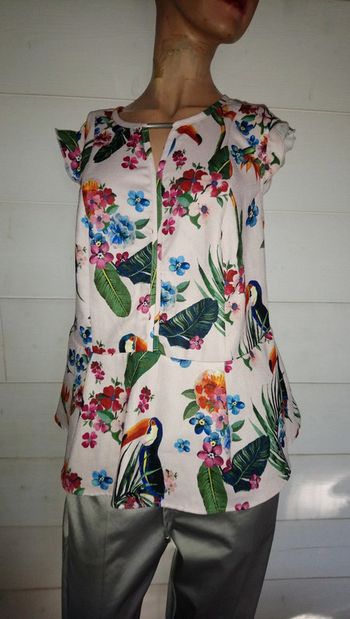 Top fleuri T40-42