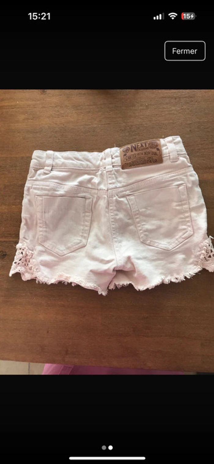 short court en jean rose clair - photo numéro 2