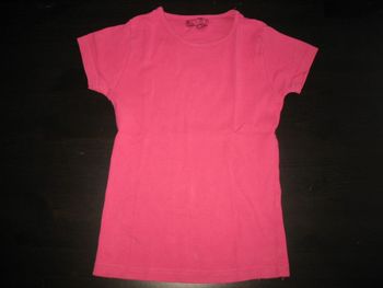 TEE SHIRT MC ROSE FUCHSIA FILLE "U'LTIM" - 8 ANS - n°04