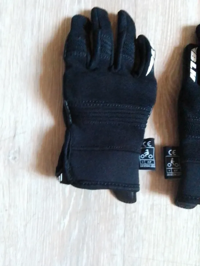 Gant de moto enfant mixte noir blh 6 ans - photo numéro 3