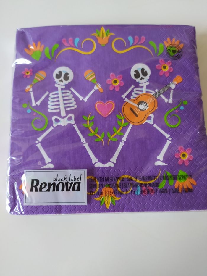Lot de 2 paquets de serviettes en papier Halloween Renova neufs - photo numéro 2