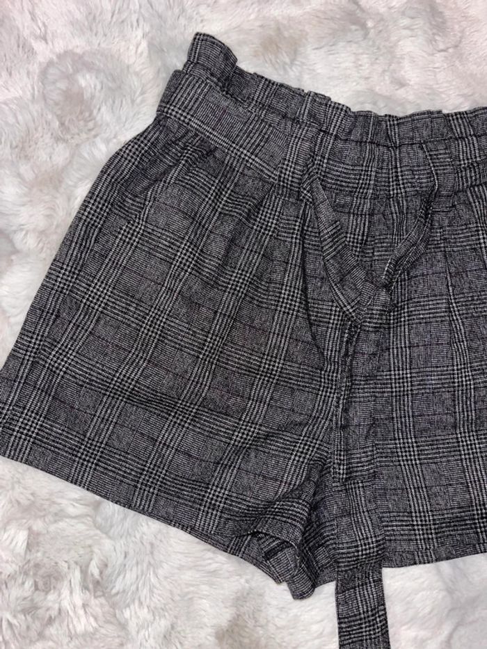 Short a carreaux taille haute cache cache 42 - photo numéro 2