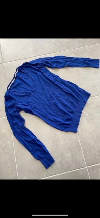 Pull Bleu Col V Taille M/L