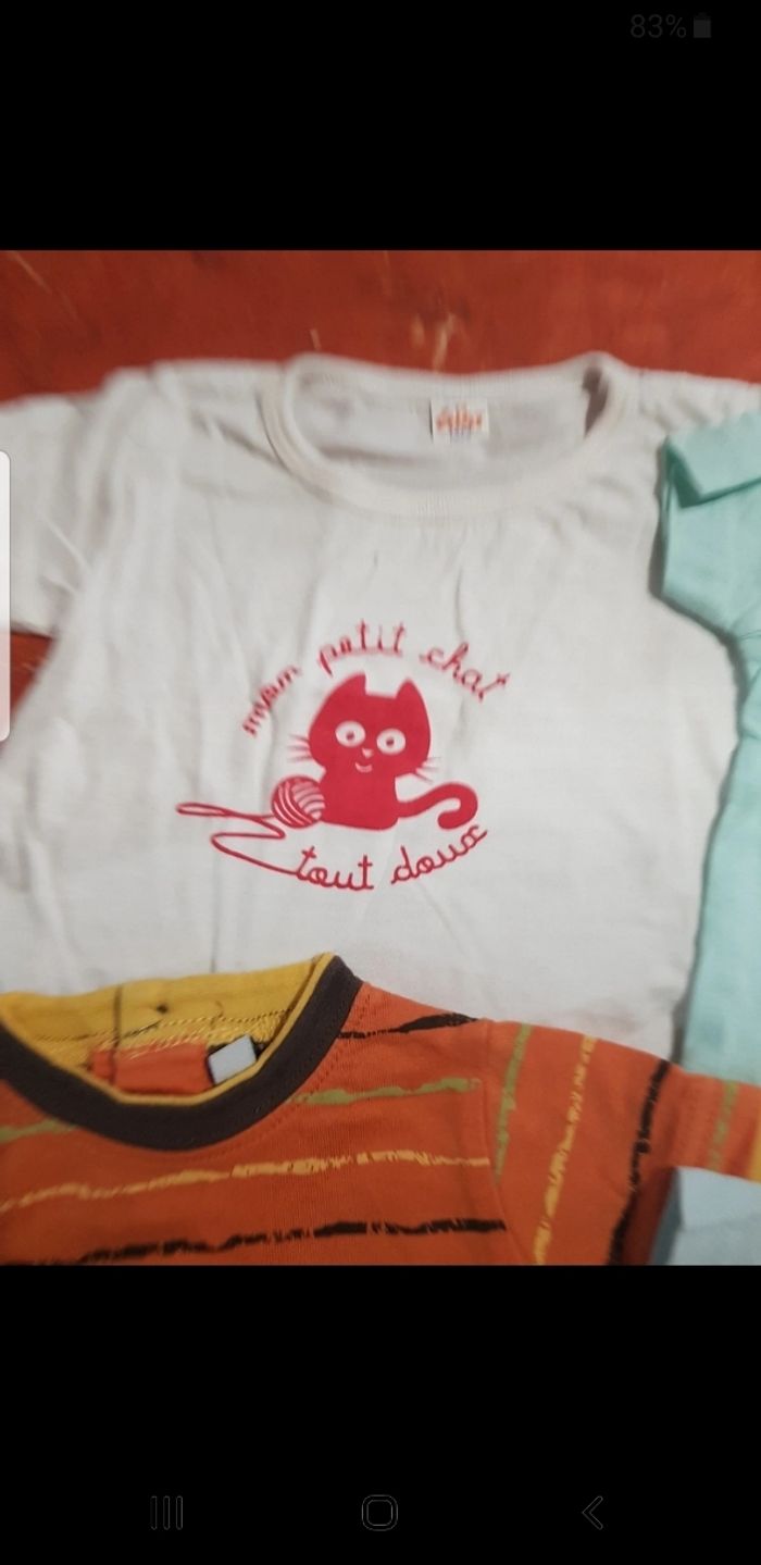 Lot de 4 t.shirts bébé taille 3 mois - photo numéro 5