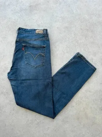 Jeans Levi's Mid Rise Skinny W31 FR40 L32 coupe skinny bleu Femme Women pan551b