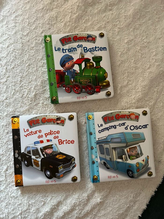 3 livres p’tit garçon fleurus comme neufs