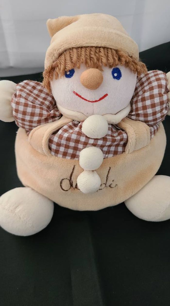 Peluche Clown ou Lutin DOUDI marron - photo numéro 5