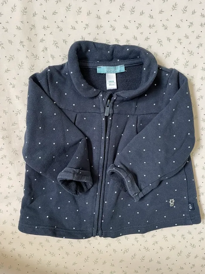 Gilet zippé Obaïbi 6 mois