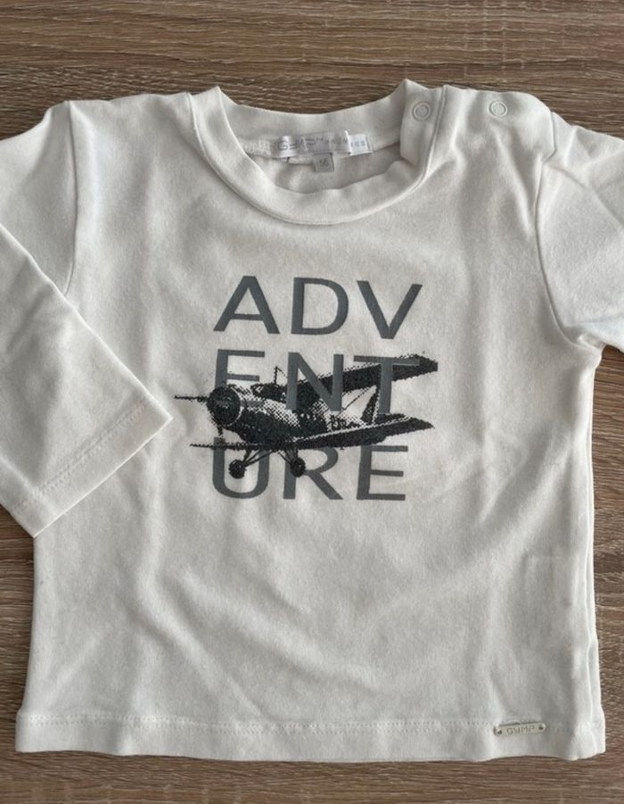 T-shirt manches longues 1 mois - photo numéro 2