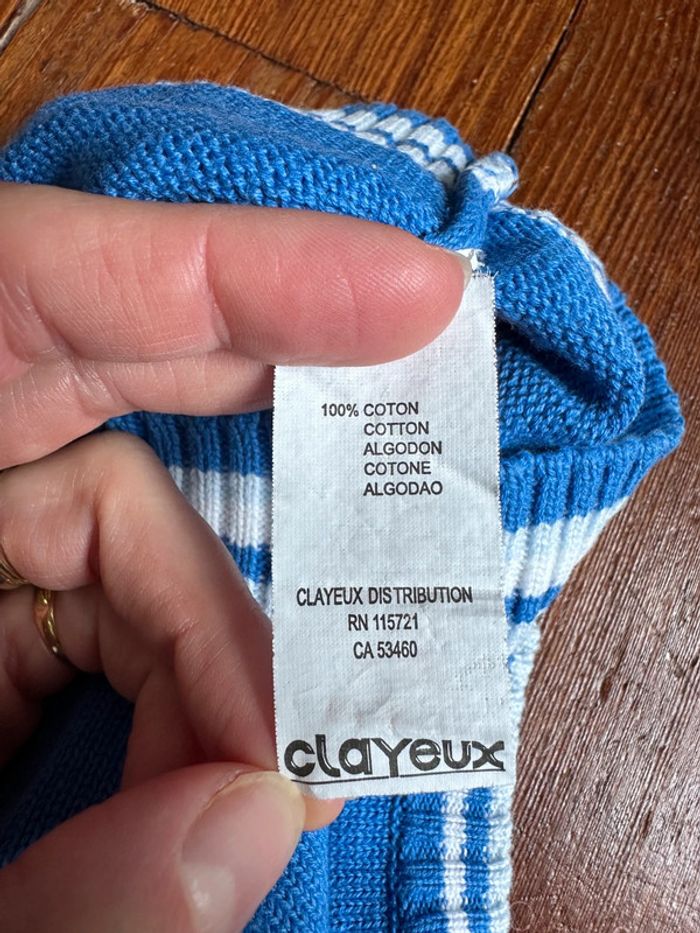 Pull sans manches bleu Clayeux - photo numéro 3