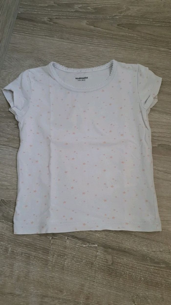 Lot de 2 Tee-shirt (maillots de corps) Taille 2 ans - photo numéro 6