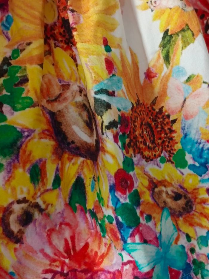 Jupe tournesols coquelicots Rosalita Senoritas en 6 ans - photo numéro 4