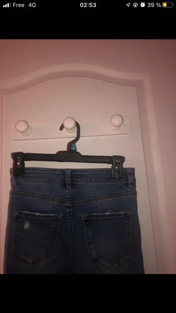 jean taille haute a troue pimkie - photo numéro 6