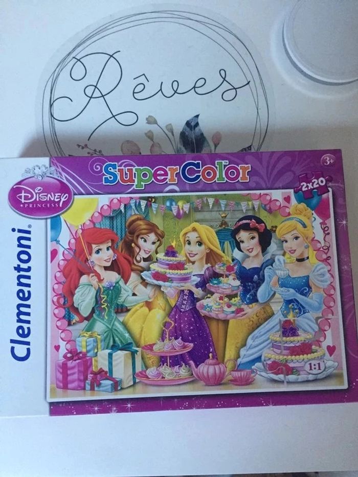 Puzzles x 2 Princesses Disney