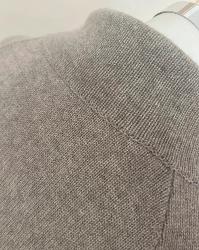 Brunello Cucinelli Pull over gris, taupe 100 % cachemire - photo numéro 7